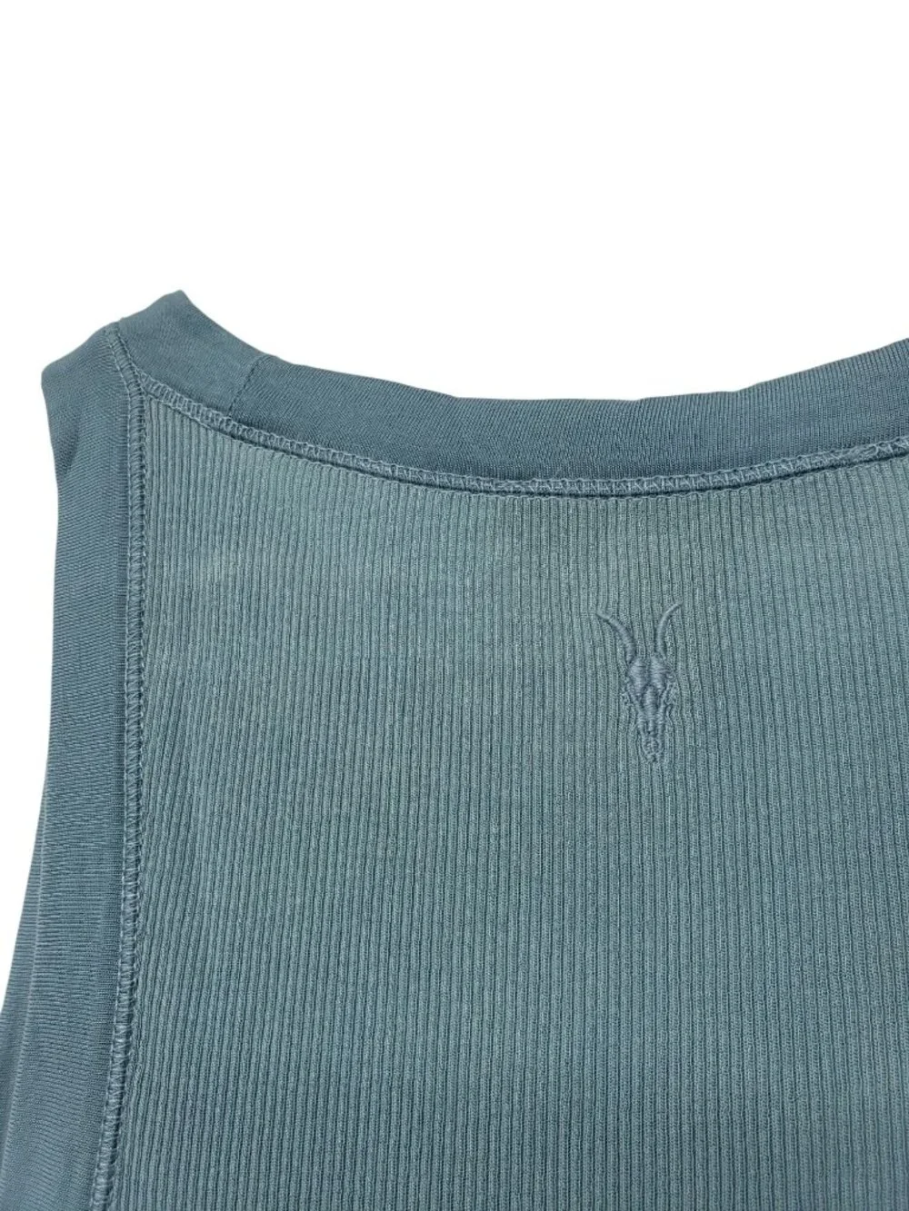 All Saints Light Blue Ribbed Tank Top Rink Tank US 6 Allsaints - Picture 10 of 11